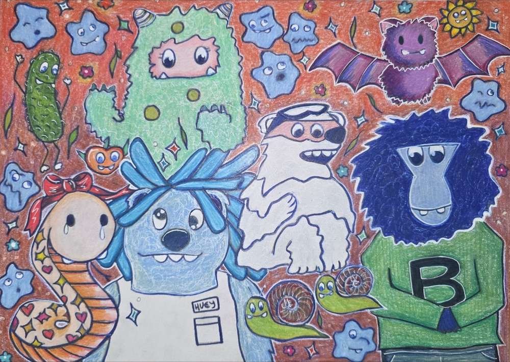 The full cast of the first book.